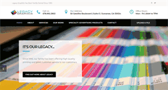 Desktop Screenshot of legacygraphics.com